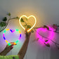 Bedroom Night Lights Heart Lamps Neon