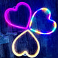 Bedroom Night Lights Heart Lamps Neon