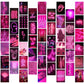 50Pcs Pink Neon Aesthetic Wall Collage