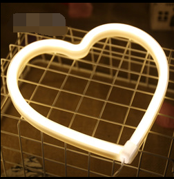 Bedroom Night Lights Heart Lamps Neon